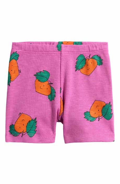Tangerine Print Stretch Organic Cotton Shorts