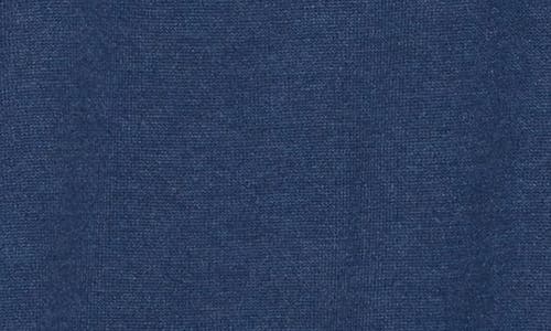 Tom Baine Solid Quarter Zip Pullover In Denim Blue