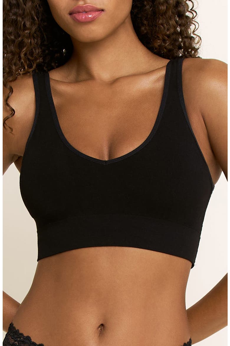 Caitlyn Reversible Bralette, Main, color, BLACK