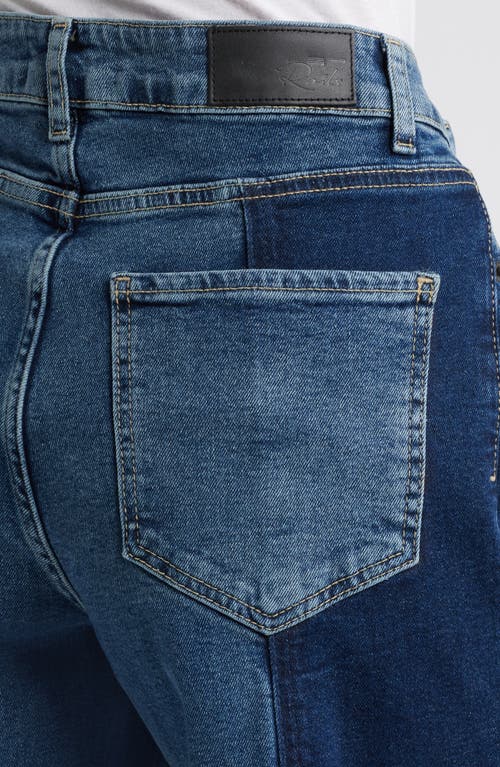 Rails Getty Panel High Waist Wide Leg Jeans In Twilight Shadow