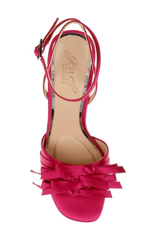 Jewel Badgley Mischka Flory Ankle Strap Sandal In Red