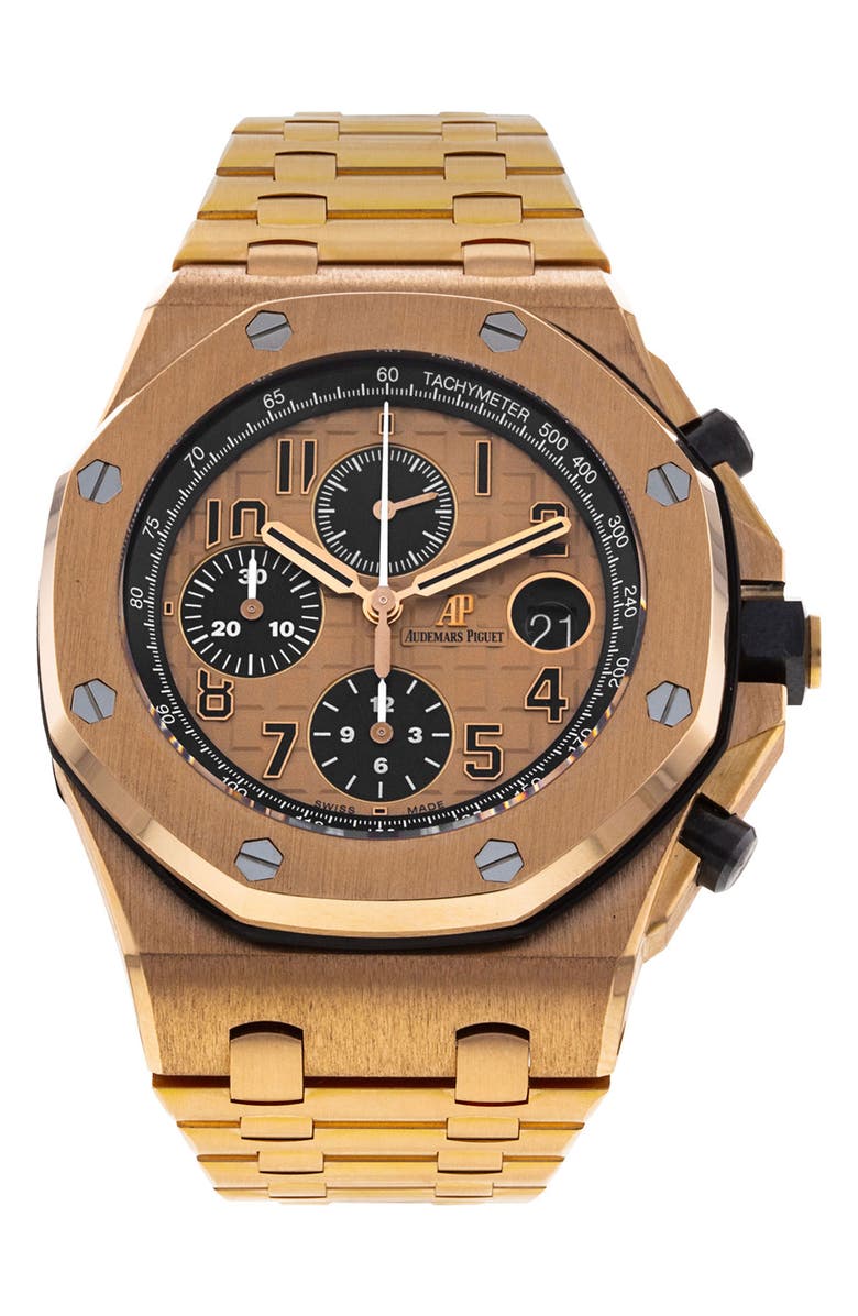 Watchfinder & Co. Audemars Piguet Preowned Royal Oak Offshore Chronograph Bracelet Watch, 42mm, Main, color,