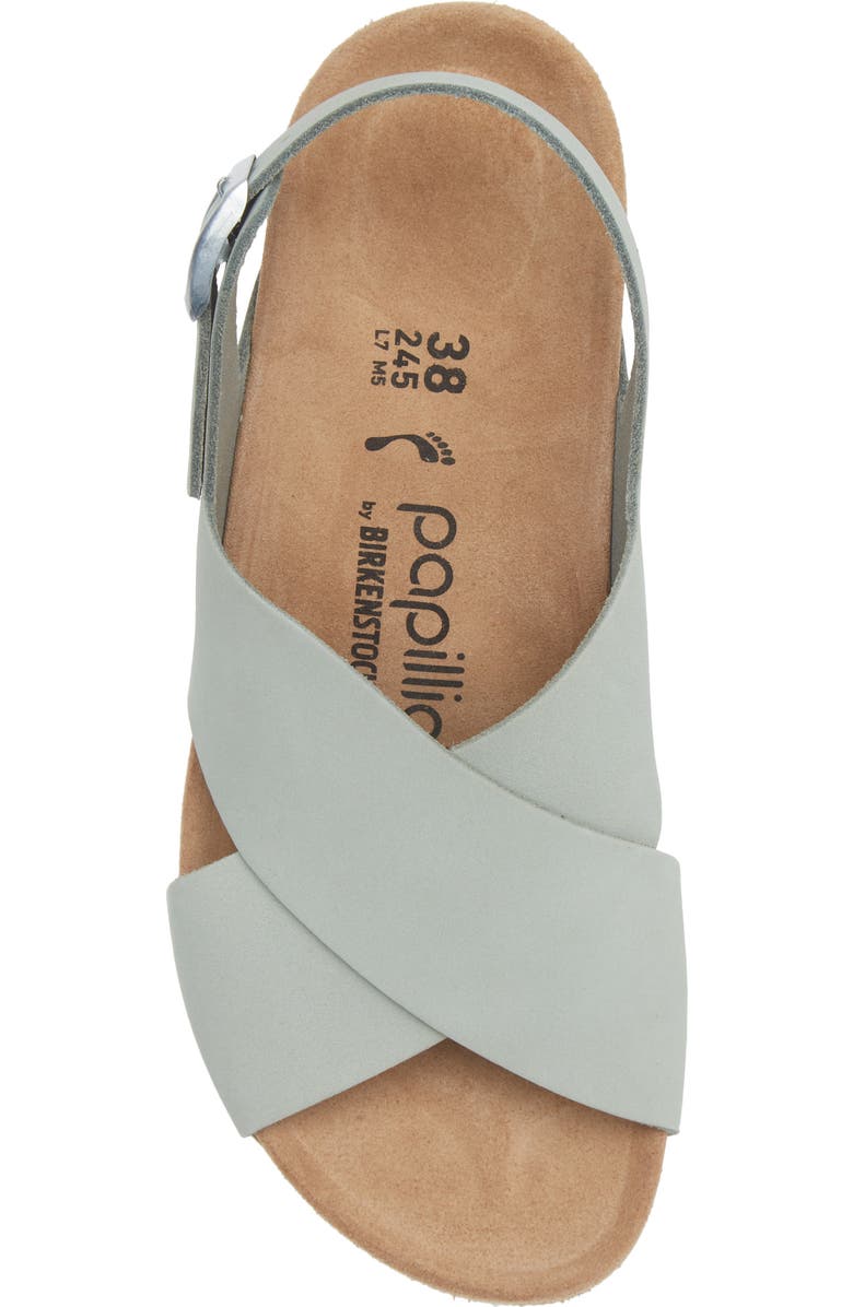 Birkenstock Papillio by Birkenstock Samira Slingback Sandal, Alternate, color, Pure Sage Nubuck