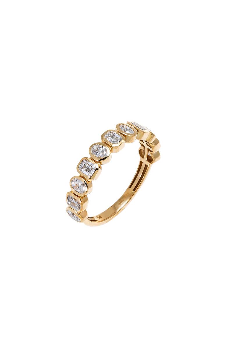 BY ADINA EDEN Lab Grown Diamond Mixed Cut Band Ring 14K, Main, color, 14K Gold