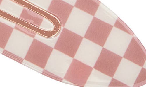 Kitsch X-large Creaseless Clips In Terracotta Checker
