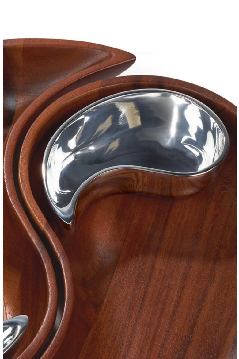 Yin Yang Chip & Dip Set, Alternate, color, BROWN
