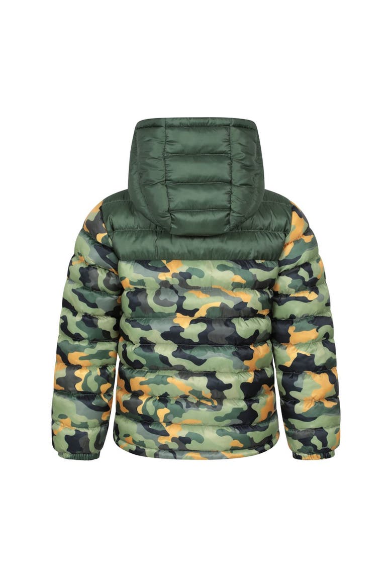 Childrens/Kids Seasons Watercolour Padded Jacket, Alternate, color, Dark Khaki