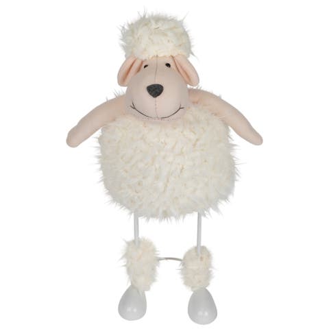 Spring Loaded Lamb with Bandanna Easter Figure - 16"