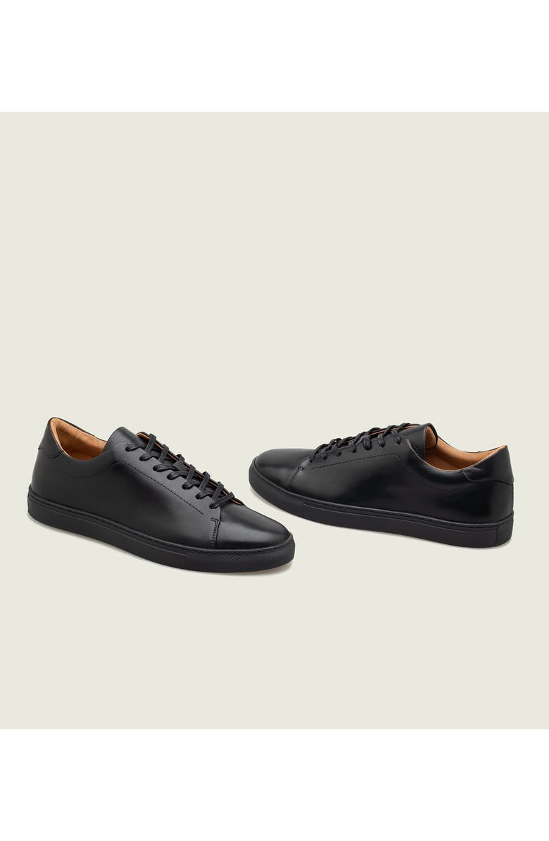 Jack Erwin Wesley Leather Low-Top Sneaker, Alternate, color, Black Leather