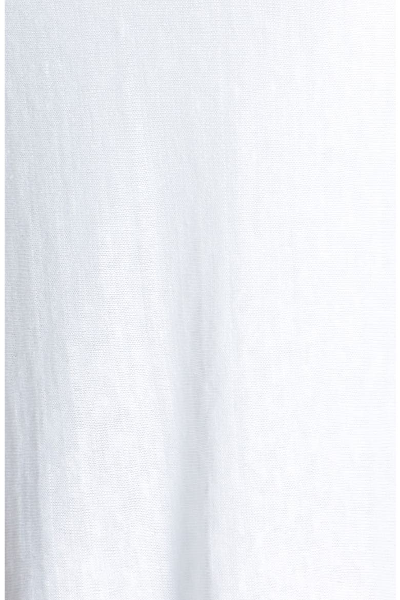 Bateau Neck Organic Linen Top, Alternate, color, WHITE