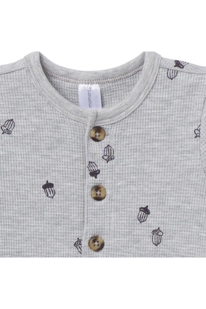 Acorn Slouch Romper, Alternate, color, Grey Heather Acorn