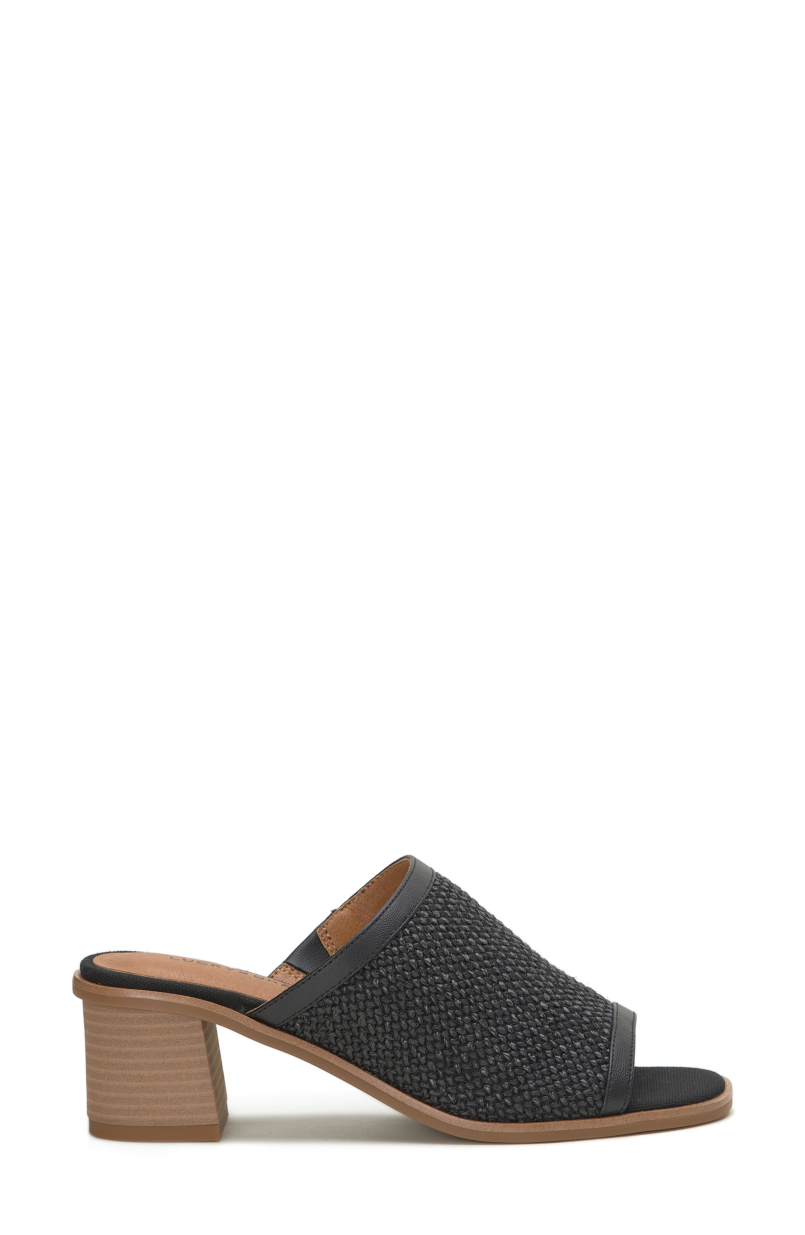 Lucky Brand Lenira Slide Sandal, Alternate, color, Black Popcorn