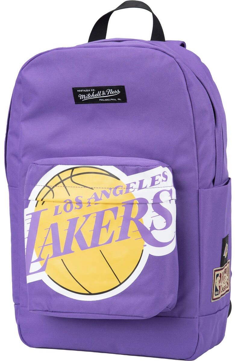 Mitchell & Ness Los Angeles Lakers Hardwood Classics Backpack, Main, color,