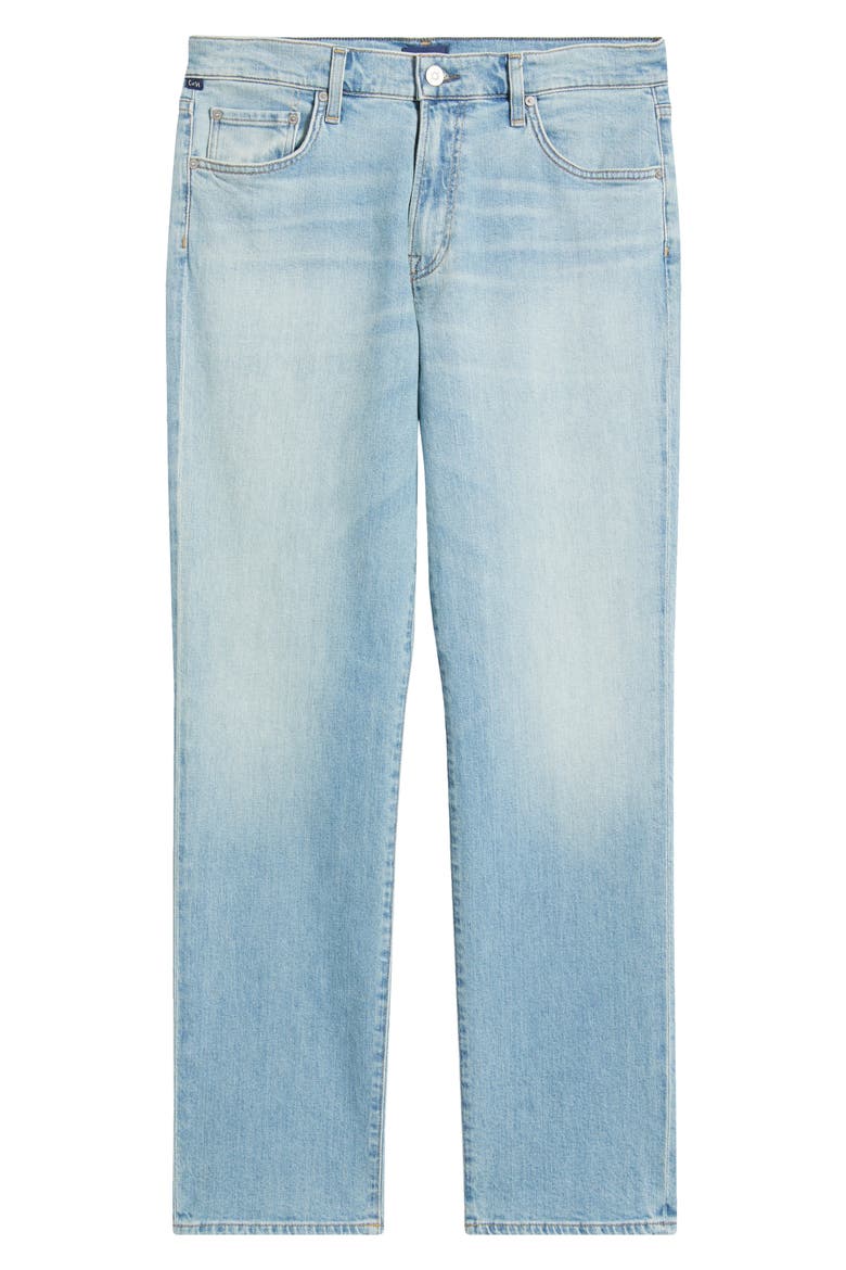 Elijah Relaxed Straight Leg Cotton & Cashmere Jeans, Alternate, color, ACCOLADE LIGHT INDIGO