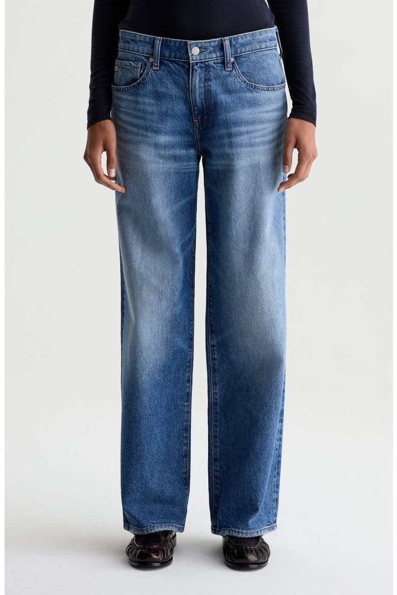 Adria Low Rise Baggy Wide Leg Jeans, Main, color, 17 YEARS DUET