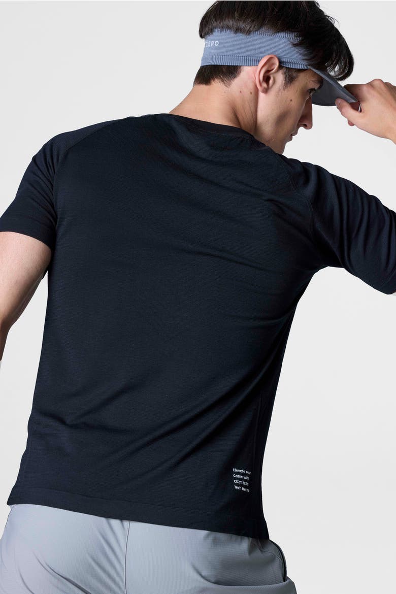 Tech Merino Light Weight Daily Tee, Alternate, color, Black