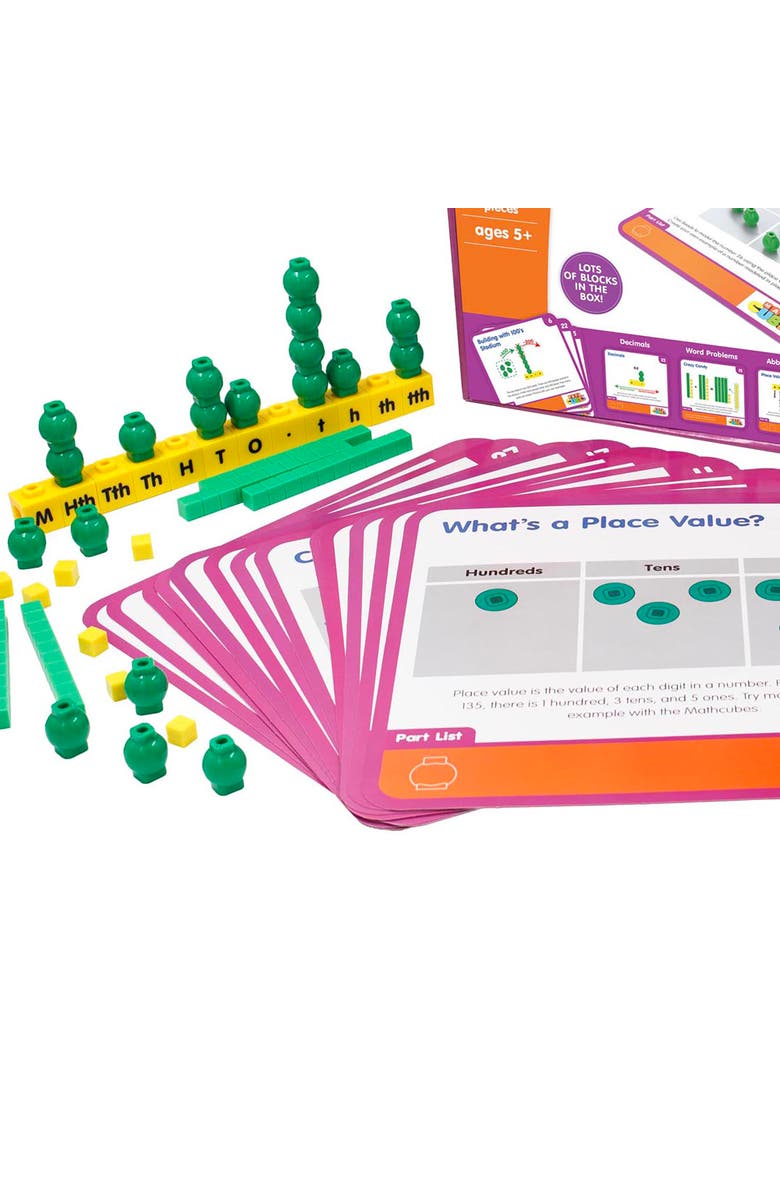 Junior Learning Mathcubes Place Values 30 Activity Set, Educational Aid, Kids, Alternate, color, 