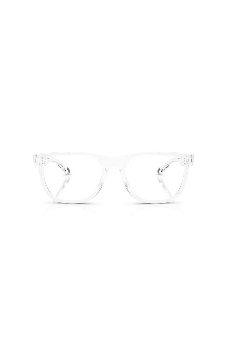 55mm Rectangle optical glasses, Alternate, color, Transparent