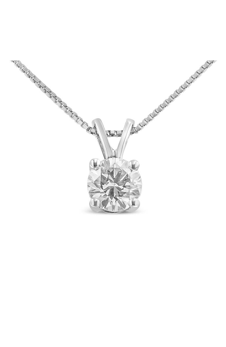 Haus of Brilliance 14K Gold 1/4 Cttw Lab Grown Diamond Solitaire Pendant Necklace, Alternate, color, Diamond