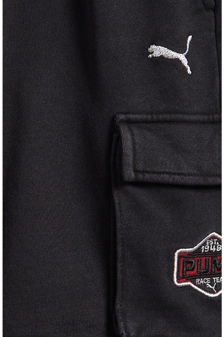 Vintage Moto Knit Cargo Shorts, Alternate, color, BLACK