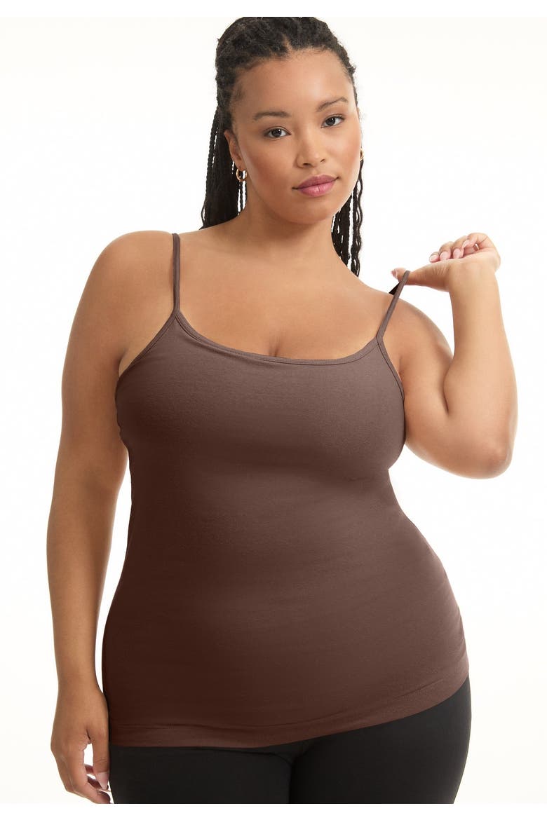 One+Only Shelf Bra Cami, Alternate, color, CAPPUCCINO