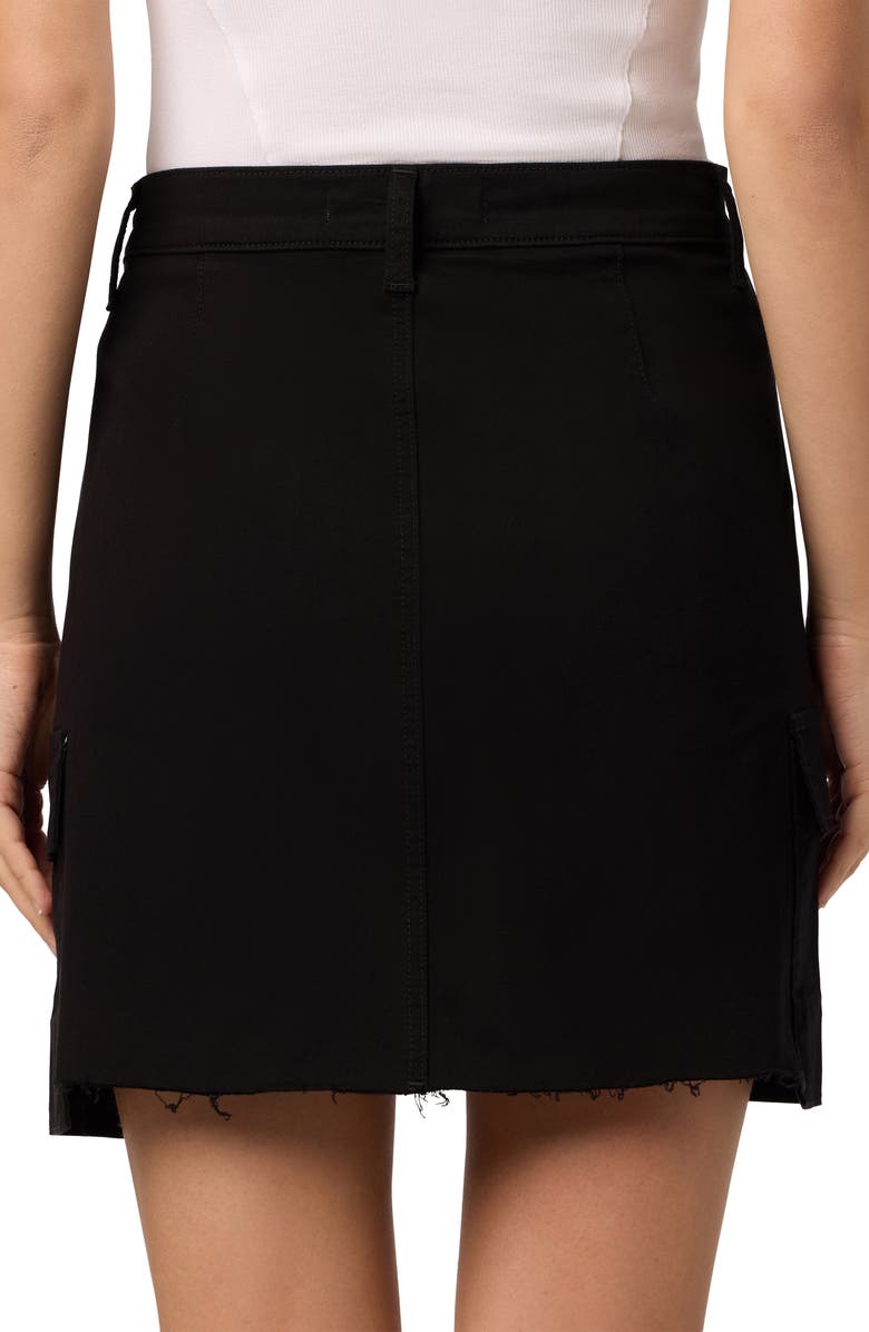Joe's Cargo Miniskirt, Alternate, color, Black