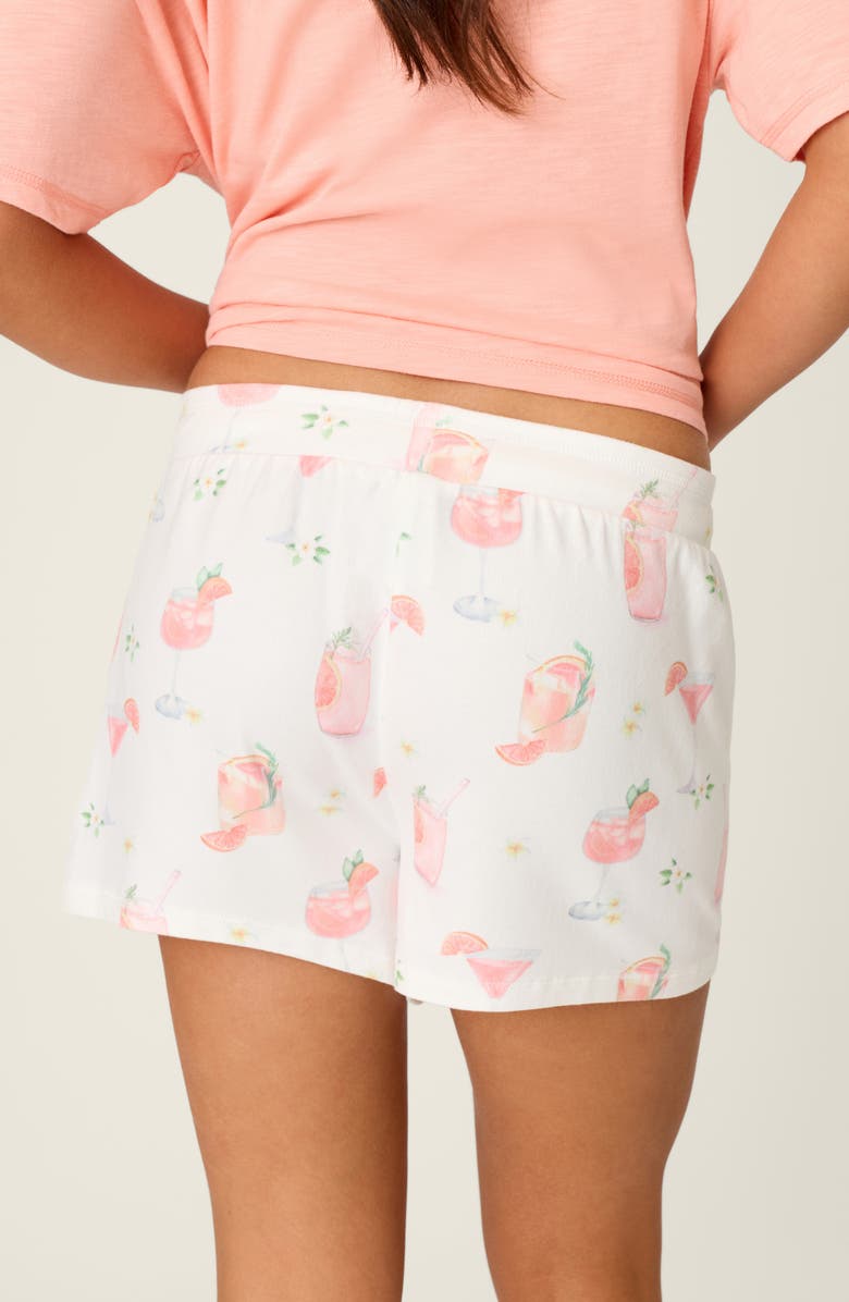 PJ Salvage Paloma Mama Pajama Shorts, Alternate, color, Ivory