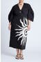 Balloon Sleeve Twist Detail Column Dress