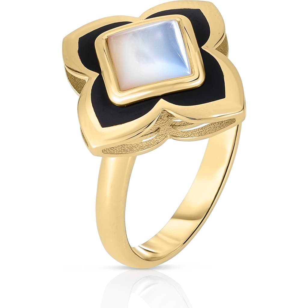 Roberto Coin Carnevale Mother-of-Pearl Ring in Yellow Gold  product