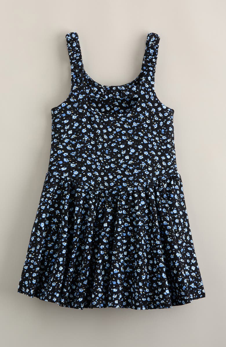 Zella Girl Kids' Playdate Sport Dress, Alternate, color, Black Multi Blue Maggie Floral