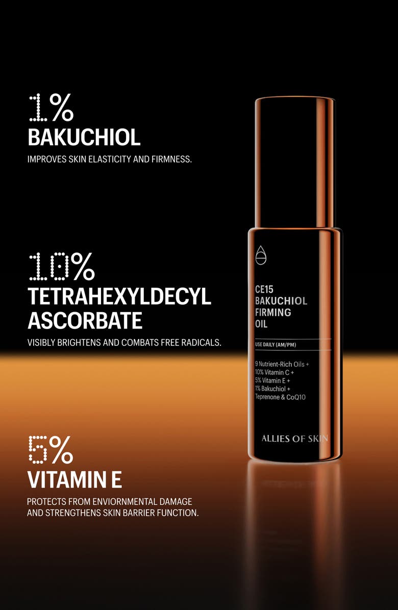ALLIES OF SKIN CE15 Bakuchiol Firming Oil, Alternate, color, 