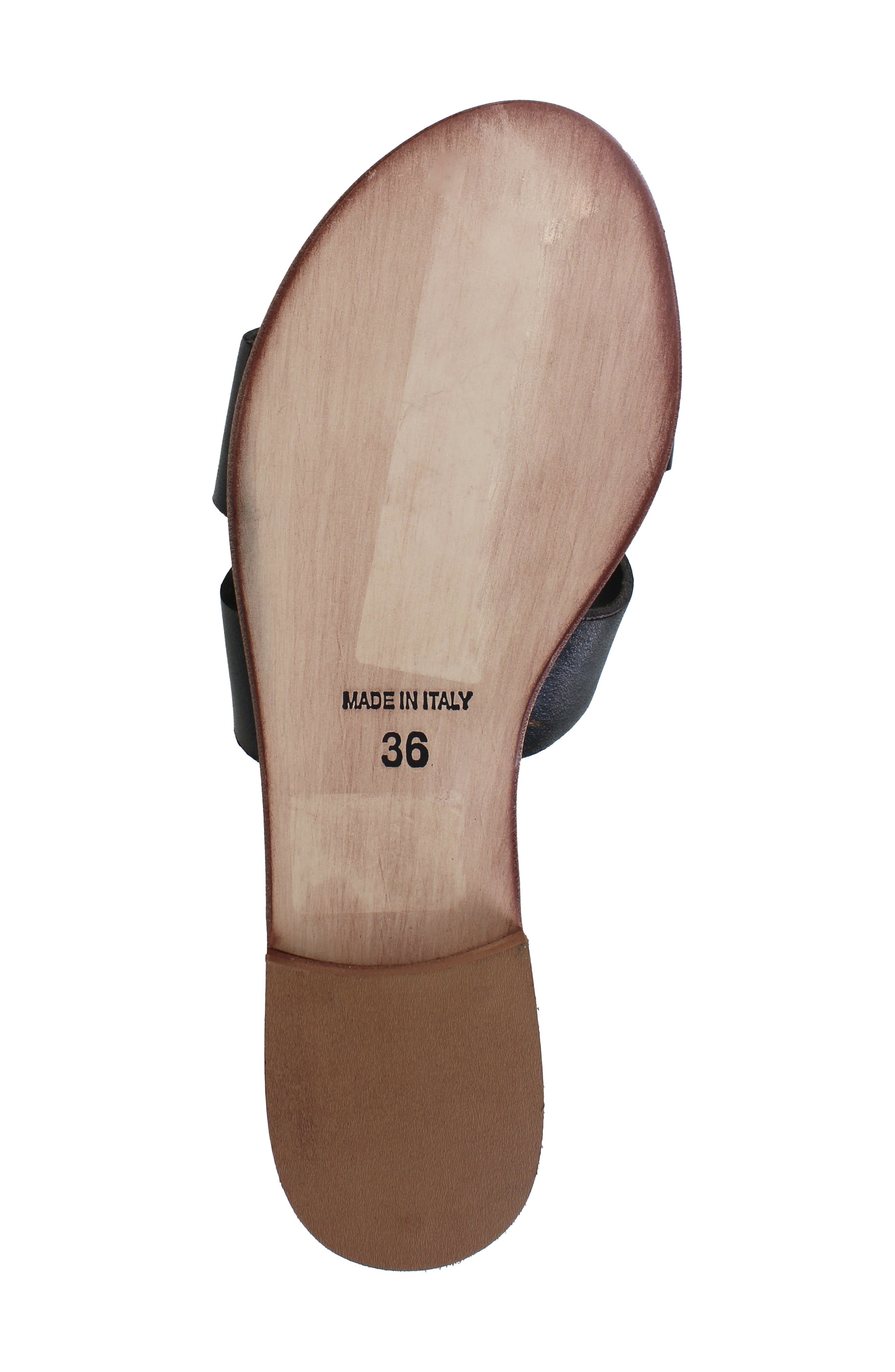 Artisan Crafted By Zigi Allony Leather Flat, Alternate, color, Black