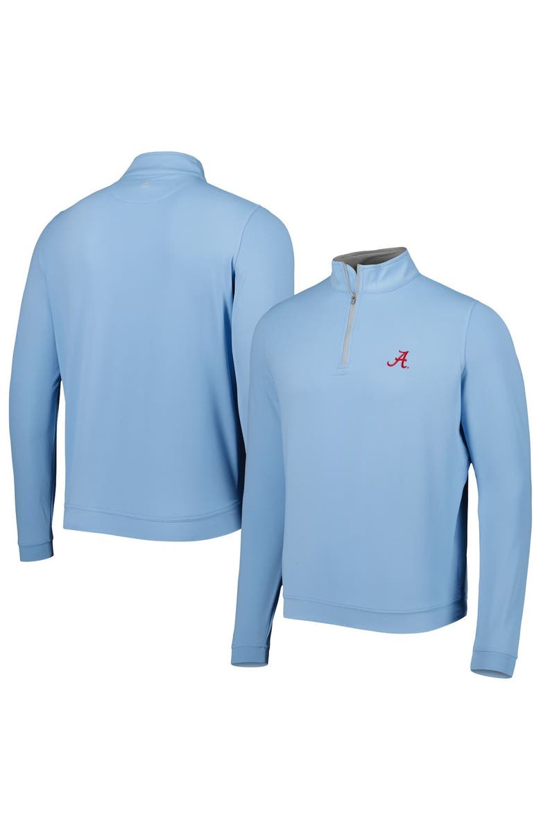 Peter Millar Men's Peter Millar Light Blue Alabama Crimson Tide Perth Performance Quarter-Zip Top, Main, color,