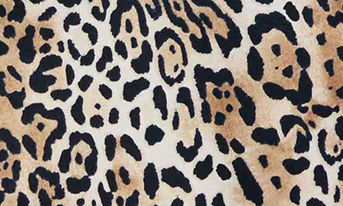 Foxcroft Carolina Leopard Print Cotton Sateen Button-up Shirt In Black