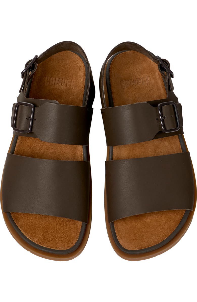 Camper Lluc Two Strap Sandal, Alternate, color, Medium Brown