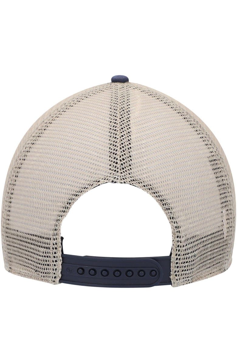 '47 Men's '47 Navy/Natural Chicago Bears Trawler Trucker Clean Up Snapback Hat, Alternate, color, 