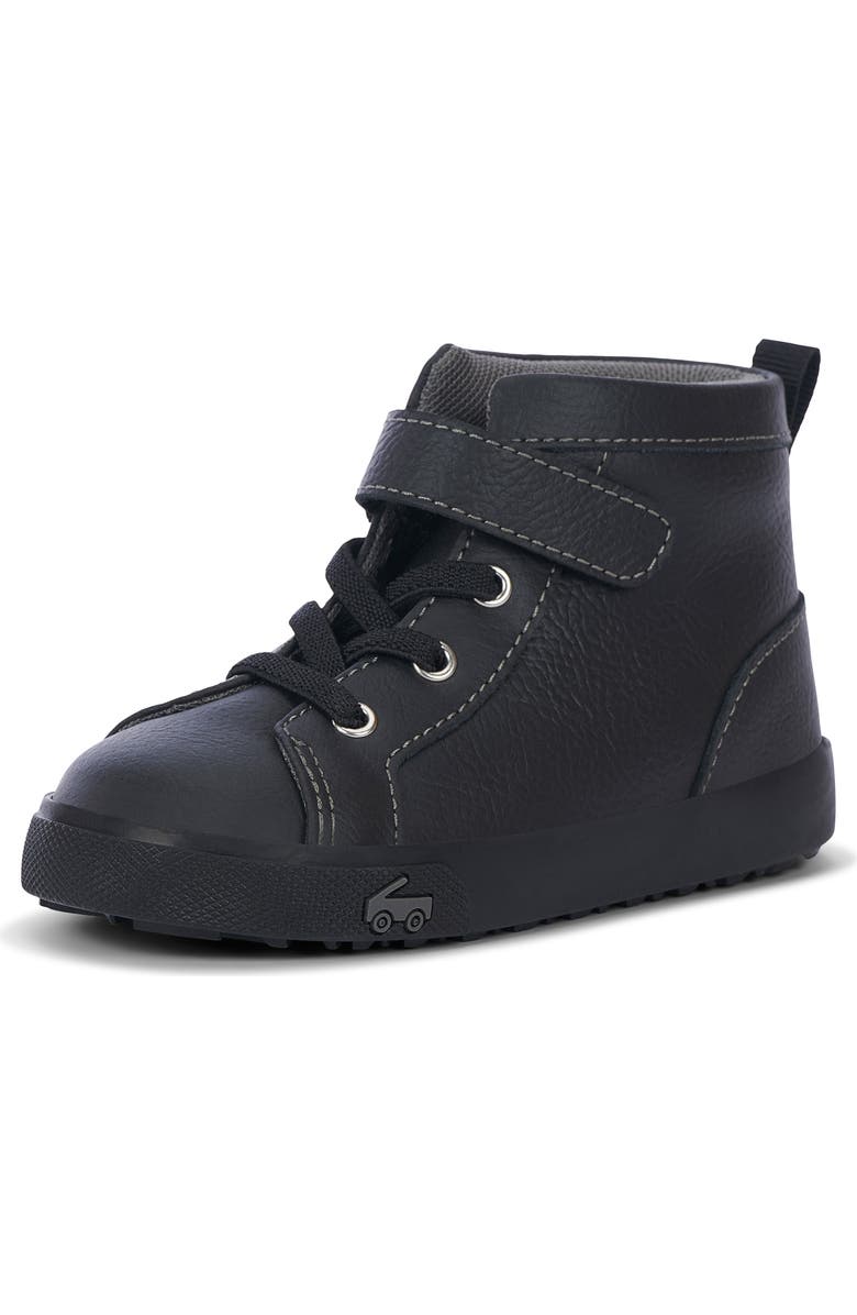 See Kai Run Hudson High Top Sneaker, Alternate, color, Black