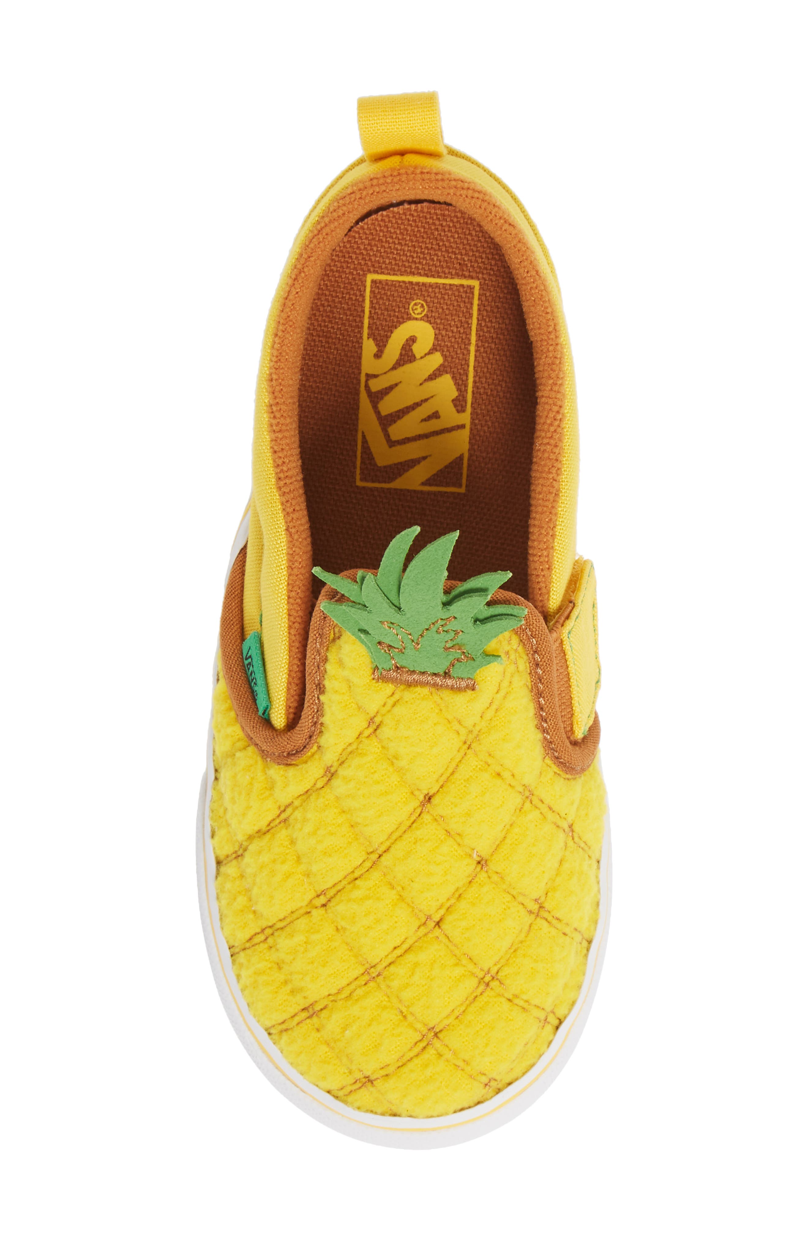 Vans Pineapple Slip-On V Sneaker, Alternate, color, Pineapple/ Lemon Chrome