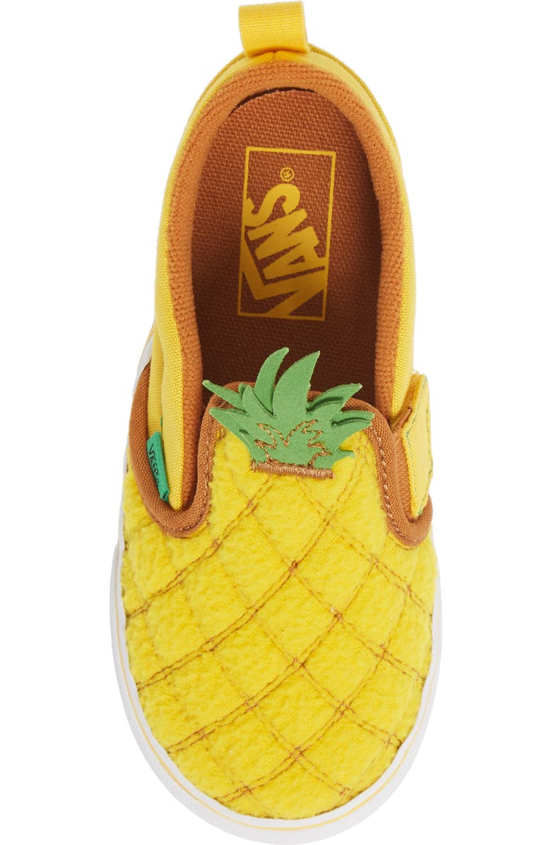 Vans Pineapple Slip-On V Sneaker, Alternate, color, Pineapple/ Lemon Chrome