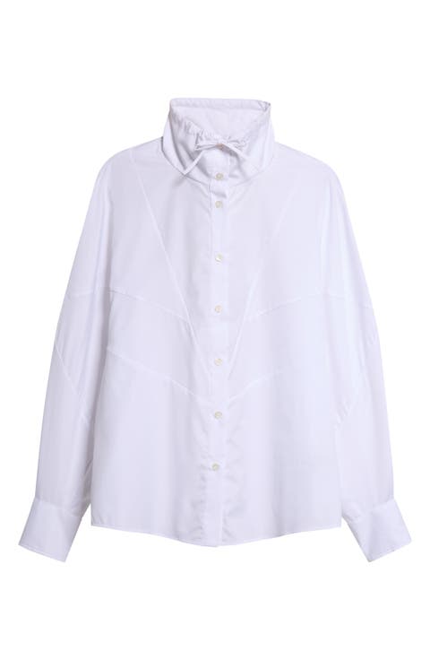 Chango Easy Iron Cotton Poplin Button-Up Shirt