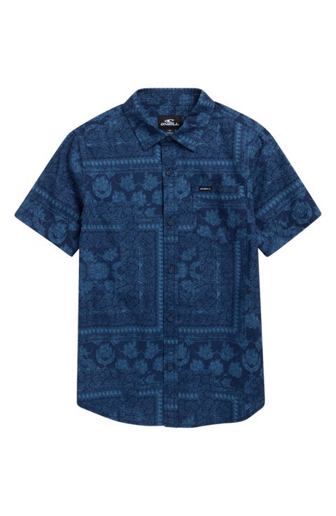 Kids' Terrace Cotton Button-Up Shirt (Big Kid)