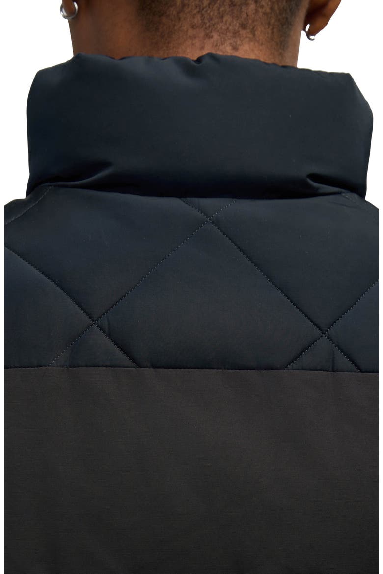 Ovela Puffer Vest, Alternate, color, BLACK