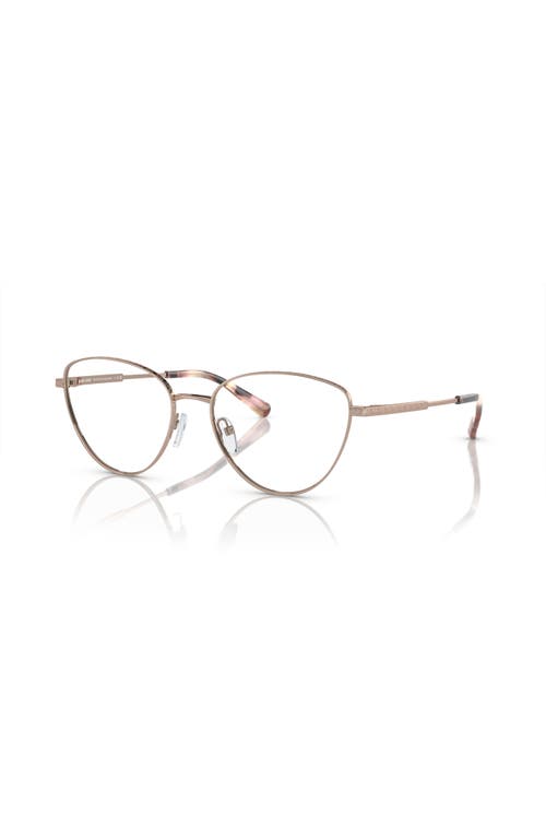 Michael Kors 55mm Cat Eye Optical Glasses In Gold