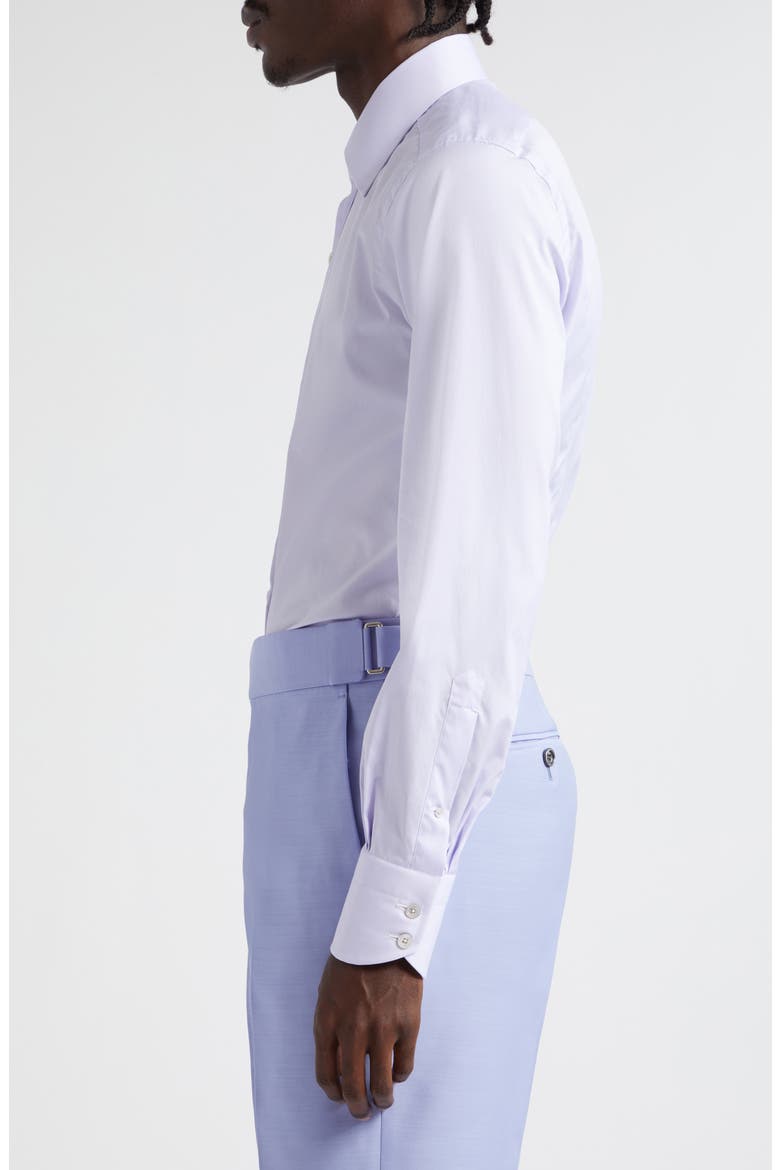 Slim Fit Poplin Button-Up Shirt, Alternate, color, LILAC