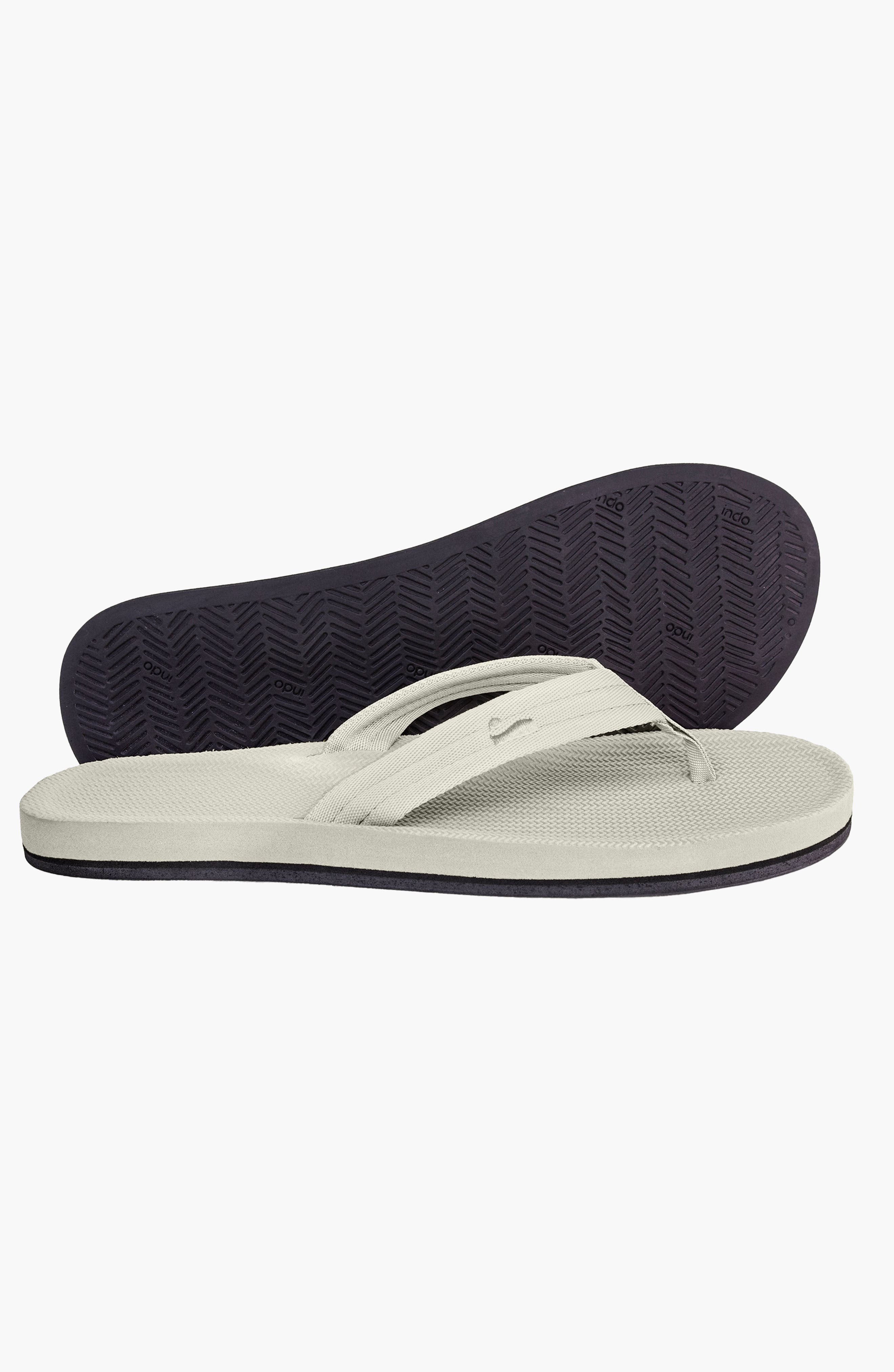 Responsibly-Made Tire Sole Easy Living Flip Flops, Alternate, color, Sea Salt