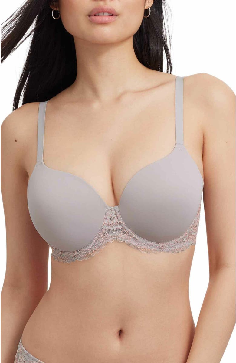 Skarlett Blue Minx Full Coverage Side Support T-Shirt Bra, Main, color, Pebble/Peach