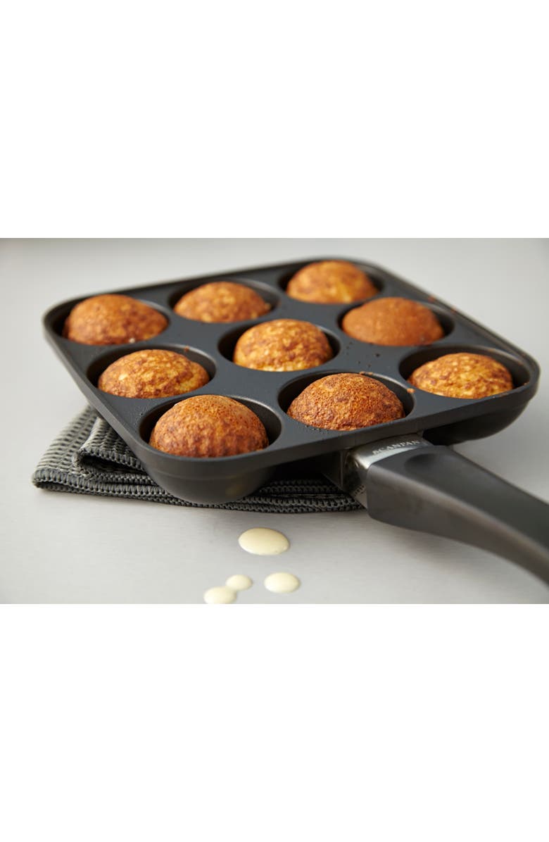 Scanpan Classic Aebleskiver Puff Dumpling Pan, Alternate, color, Black