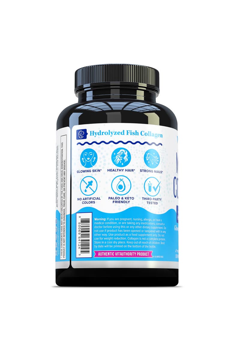 Marine Collagen Capsules, 120ct, Alternate, color, No Color