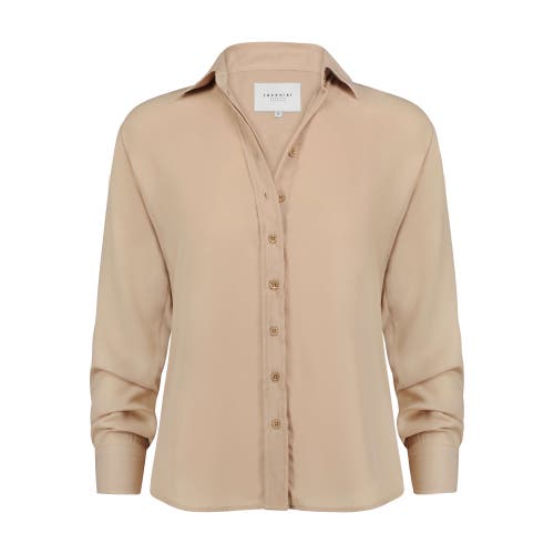 The Shirt By Rochelle Behrens The Signature Shirt In Brown