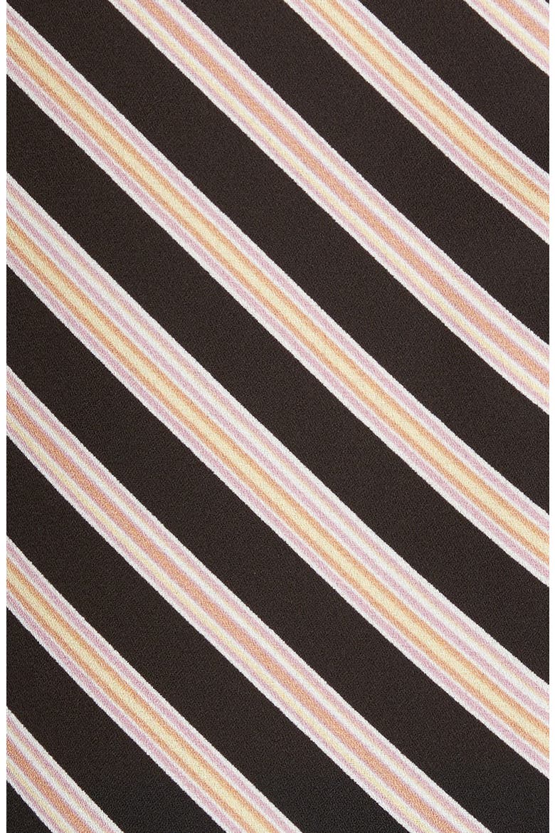 Tie Front Top, Alternate, color, BLACK ROCK DELICATE STRIPE